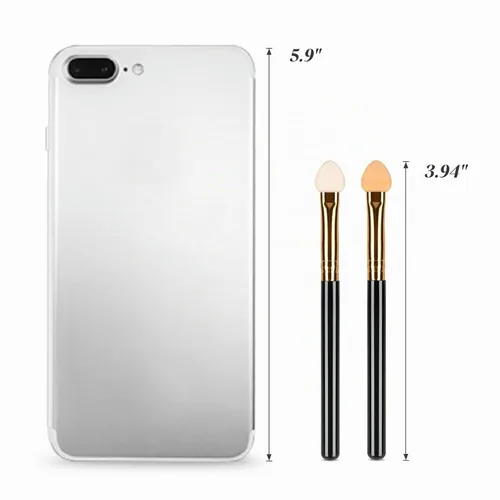 Vista 7 de UorPoto 20 aplicadores profesionales de sombra de ojos, punta de esponja, reutilizables, espuma mezclable, maquillaje, sombra de ojos, cepillo Tubo