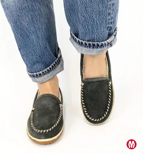 Vista 7 de Minnetonka Tilden - Pantuflas de gamuza para interior y exterior para mujer