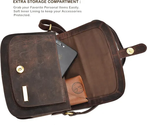Vista 7 de Crossbody Bags for Women - Leather Ladies Sling Bags - Medium Size Cross body Purses for Women - Mothers Day Gift