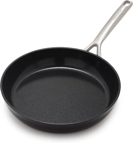 Vista 12 de GreenPan Juego de sartenes antiadherentes de cerámica de 9.5 y 11 pulgadas, sin PFAS, utensilios de cocina anodizados duros, compatibles