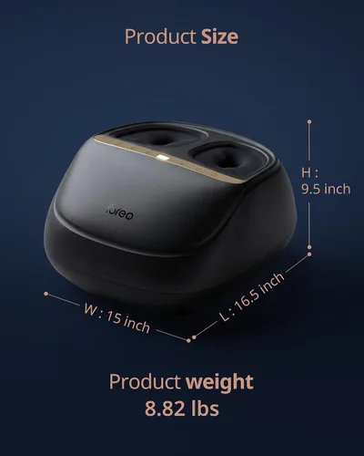 Vista 8 de ibreo - Masajeador de pies Shiatsu 4 en 1 con calor, amasamiento profundo, compresión de aire, vibración, elegible para FSA, apto para neuropatía