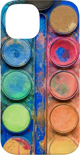 Vista 4 de Caja de paleta de pintura de acuarela - Funda de regalo divertida para artista/pintor/arte para iPhone 17