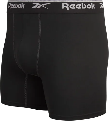 Vista 4 de Reebok Calzoncillos tipo bóxer deportivos de rendimiento suave para hombre (paquete de 6)