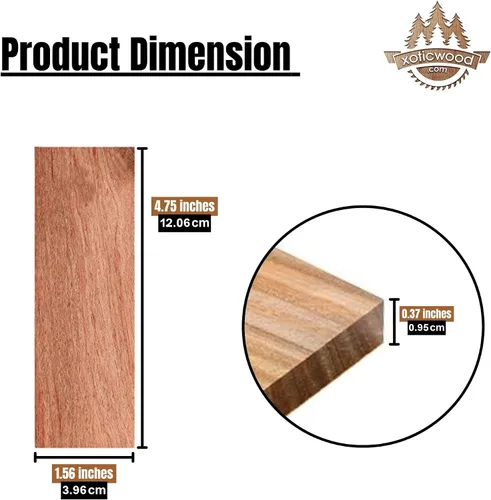Vista 12 de IECAP LLC Paneles de madera a espejo de madera de palo negro africano para mango de cuchillo – Materiales para mango de cuchillo – Escalas