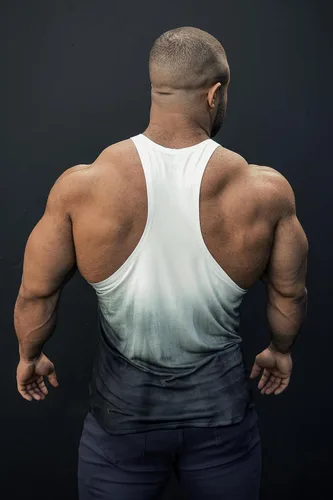Vista 2 de Jed North Bodybuilding Stringer Gym Tank Top Singlet Racerback