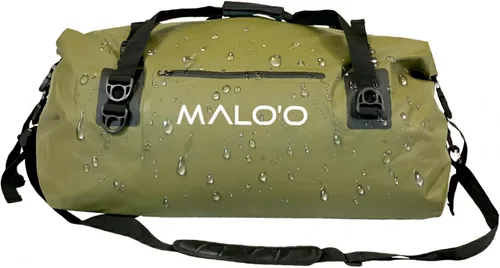 Vista 15 de Malo’o Bolsa de lona impermeable seca, Bolsa de equipo resistente de cubierta enrollable impermeable con correas para el hombro y bucles Molle