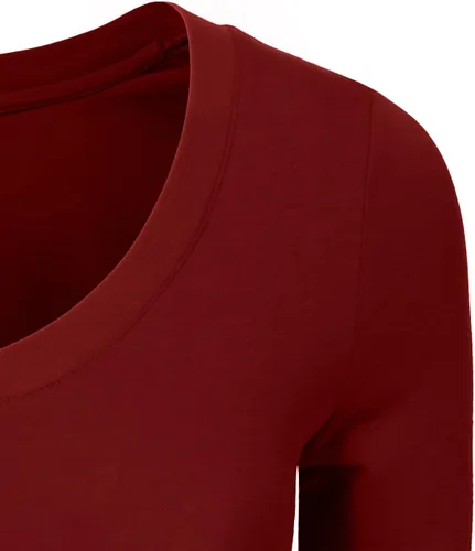 Vista 5 de NE PEOPLE Camiseta de manga media con cuello en V para mujer (S-3XL)