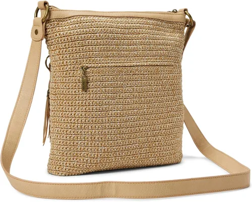 Vista 2 de The Sak Lucia - Bolso cruzado de ganchillo, bolso convertible con correa ajustable para el hombro