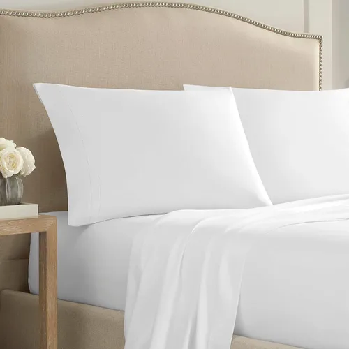 Vista 22 de Martex Par de fundas de almohada ultra suaves con dobladillo de la serie 2000, King, gris claro