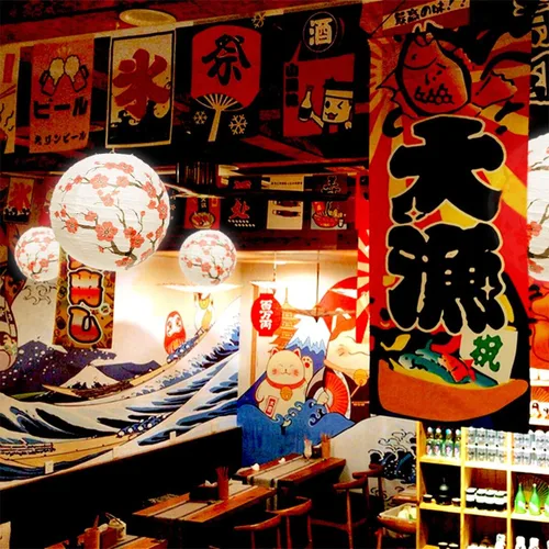 Vista 6 de LYART 4 piezas de pantalla de lámpara de papel con diseño de cereza china/japonesa para restaurante, iglesia, regalo de boda, favores de fiesta