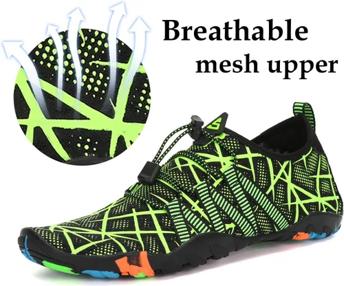 Vista 2 de Zapatos de agua para hombre y mujer, zapatos acuáticos descalzos, de secado rápido, para playa, natación, buceo, kayak, surf, deportes acuáticos