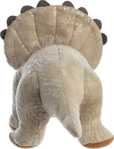 Vista 4 de Aurora Dinos & Dragons Triceratops - Peluche feroz de 13 pulgadas