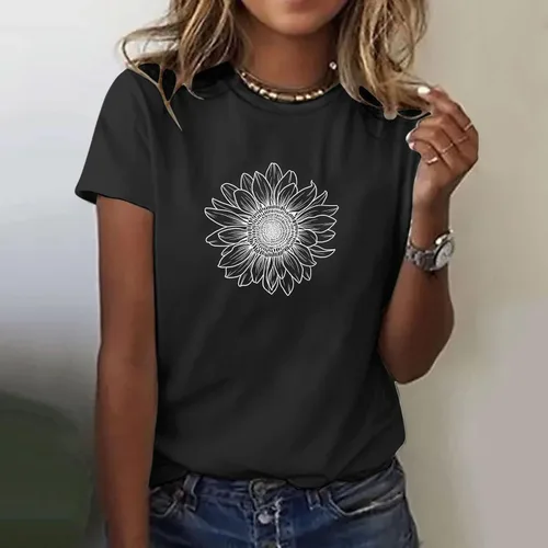 Vista 19 de Camiseta con estampado de animales para mujer, camiseta de libélula divertida, linda camiseta de manga corta, blusa de primavera 2023, camisas