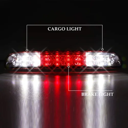 Vista 4 de 3ª luz de freno LED para Ford F250 F350 F-450 F-550 Super Duty 93-11 Ford Ranger 01-05, lámpara de carga de montaje alto Ford Explorer Sport Trac