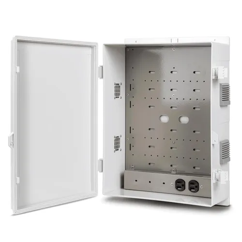 Vista 14 de Namunanee - Caja de conexiones eléctricas para exterior, recinto resistente al agua de ABS con panel de montaje interno y tapa con bisagras, 9.2" H