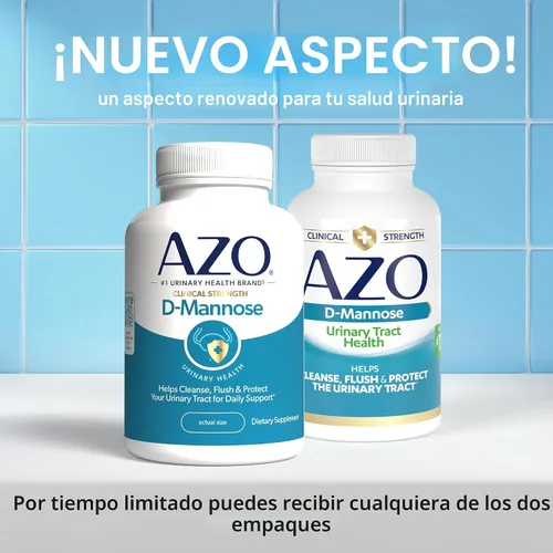 Vista 2 de AZO D Manosa Salud del tracto urinario, limpia, enjuaga y protege el tracto urinario, marca número 1 recomendada por farmacéuticos, fuerza clínica