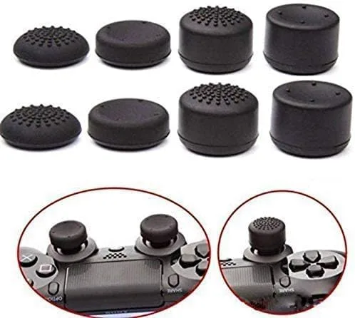 Vista 4 de Analog Controller Raised Thumb Stick Grips Thumbsticks Joystick Cap Cover for PS4, PS3, Switch Pro, Xbox one, Xbox 360, Wii U, PS2 Controller