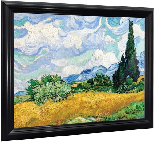 Vista 63 de Vincent Van Gogh - Arte de pared enmarcado con diseño de flores de almendra, maravilloso para exhibir en la cocina, el baño o la decoración