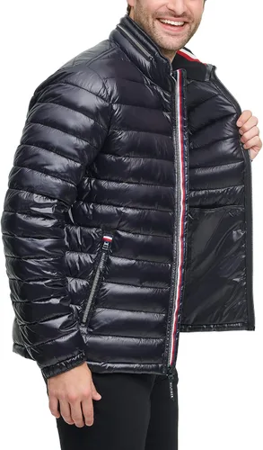 Vista 5 de Tommy Hilfiger - Chaqueta acolchada alternativa Ultra Loft Down resistente al agua para hombre.
