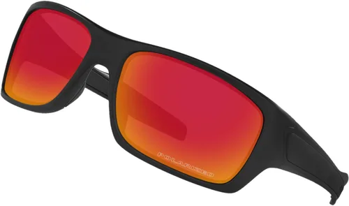 Vista 2 de Reemplazo de lente polarizada de 0.079 in de grosor para gafas de sol Oakley Turbine OO9263 - Lentes polarizadas rojo fuego revestimiento de espejo