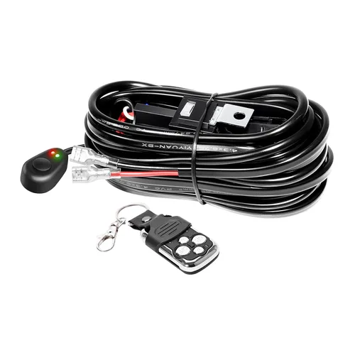 Vista 18 de RIGIDON Kit de mazo de cables de barra de luz LED, interruptor basculante de 12 V, 18 AWG, relé de alimentación, cable automotriz para barra de luz
