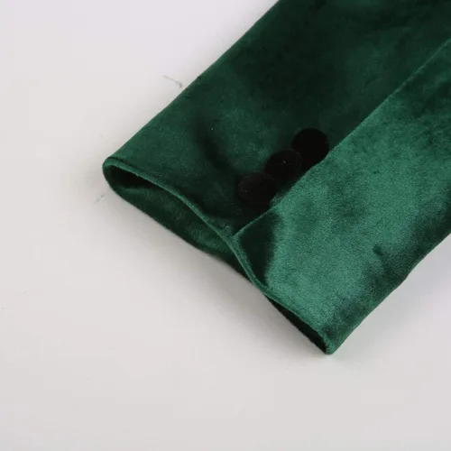Vista 5 de Chaqueta de traje de terciopelo de moda para hombre