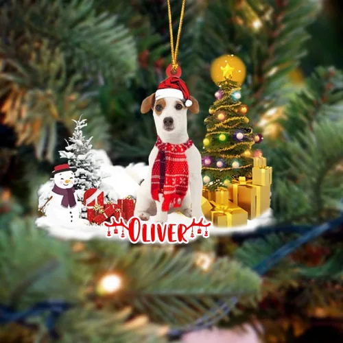 Vista 20 de NAZENTI Adorno personalizado de gato abisinio con árbol de pino, adorno de Navidad personalizado para perros amantes de las mascotas, colgante