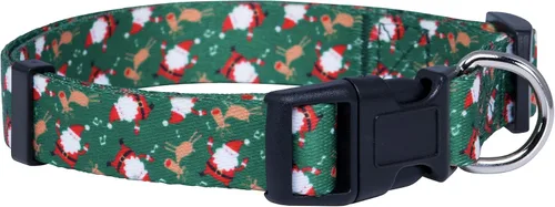 Vista 5 de Native Pup Collar de Perro con Bandera Americana - Rojo, Blanco y Azul - Collares Patrióticos para el 4 de Julio, EE.UU. - Ajustable para Perros