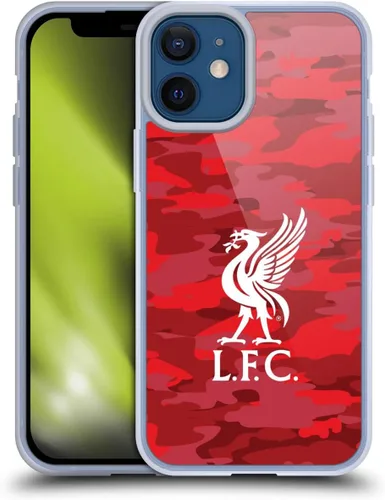 Vista 205 de Head Case Designs Funda de gel con licencia oficial del Liverpool Football Club Away Colourways Crest Camou [protección de grado militar] compatible