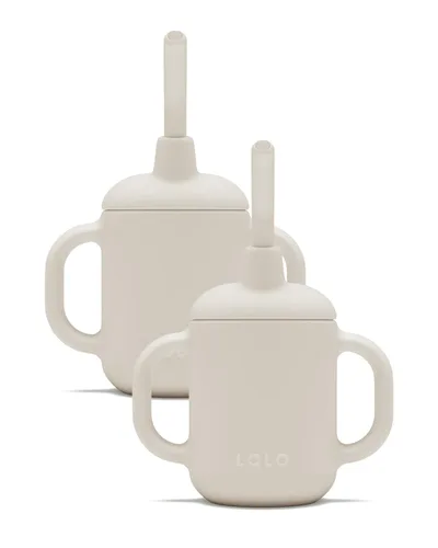Vista 12 de Lalo Little Cup, Vaso con Pajita de Silicona No Tóxica con Asas - Vaso Entrenador para Bebés y Niños Pequeños - Sistema de Entrenamiento de Mini