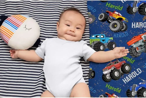 Vista 133 de Manta de bebé con texto en inglés «Just A Boy Who Loves Trucks» para niños y niñas, manta súper suave para envolver al recién nacido, acogedora
