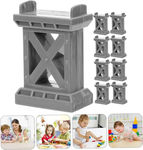 Vista 6 de Gadpiparty Muelle de tren de madera, accesorios de tren de madera, accesorios de tren de madera, accesorios de pista de tren de madera, elevadores