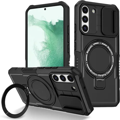Vista 62 de Funda magnética para Samsung Galaxy Note 20 Ultra, soporte para teléfono, funda protectora mate a prueba de golpes, funda protectora para teléfono