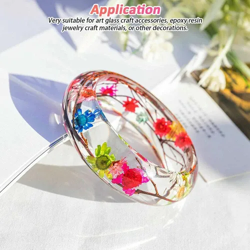 Vista 7 de 710pcs DIY flores secas dispersas aromaterapia vela colgante de resina epoxi