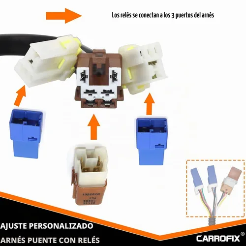 Vista 3 de Arnés de cableado de vehículo a medida con conector de remolque plano de 4 vías, compatible con Nissan Frontier, Pathfinder, Xterra y Suzuki Equator
