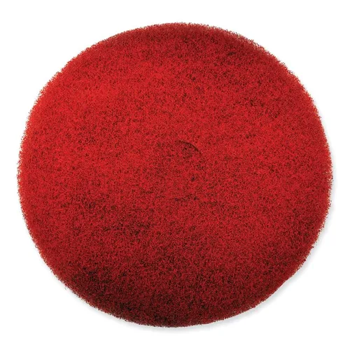 Vista 2 de SC Johnson SJN311174 Ez Care - Almohadilla de limpieza resistente, 13 pulgadas de diámetro, rojo y gris, paquete de 5