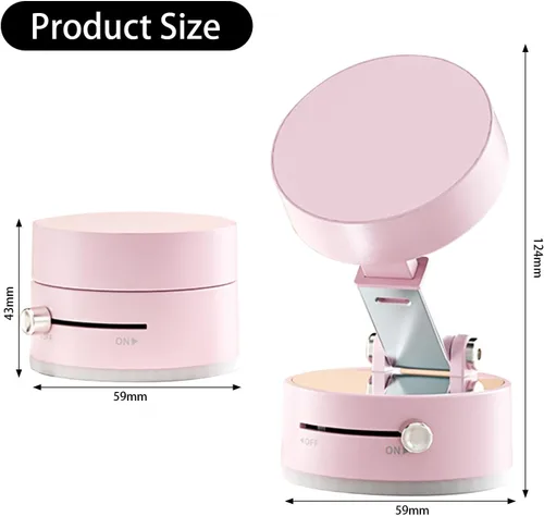 Vista 7 de Soporte magnético de succión para teléfono, compatible universal, plegable y retráctil de doble cara soporte magnético para teléfonos inteligentes