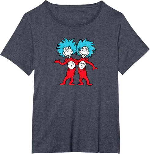 Vista 89 de Dr. Seuss Thing 1 Thing 2 Buddies - Camiseta Negro