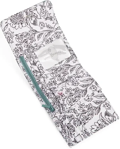 Vista 2 de Vera Bradley Cartera compacta Riley de sarga de rendimiento para mujer con protección RFID
