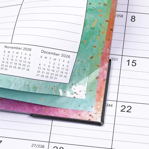 Vista 8 de Calendario de escritorio 2026-2027, calendario de escritorio grande 2026-2027, julio de 2026 a diciembre de 2027, 17 x 12 pulgadas, calendario