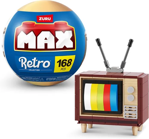 Vista 12 de ZURU MAX - Ladrillos de construcción retro prémium (máquina de arcade) juguete coleccionable de desembalaje