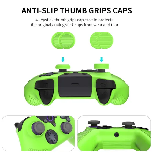 Vista 6 de Case for Luna Controller, Alquar Silicone Case Cover for Tienda Luna Controller, Anti-SlipShockproofDustproof Skin Protective Cover for Luna Game