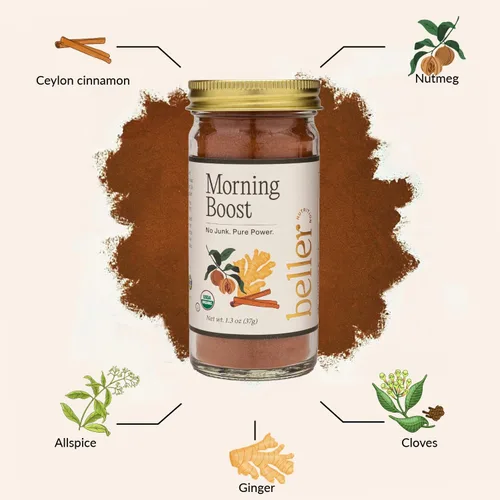 Vista 8 de Colección de Mezcla de Especias Orgánicas Beller Nutrition Pack de 10 Impulso Matinal, Super Sumac, Tex Mex, Vegitude, Cinnapeel, Todo Sabroso