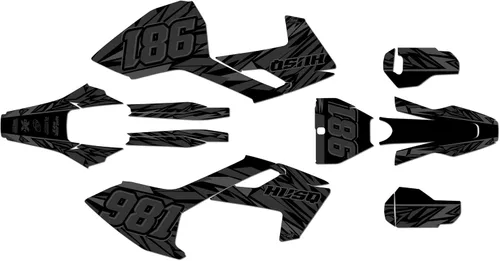 Vista 11 de Kit de gráficos para Husqvarna TC125 FC250 FC350 FC450 (2016-2018) Twitch Series Azul 9 mil - Easy Go - Adhesivo para motocicleta Dirt Pit Bike