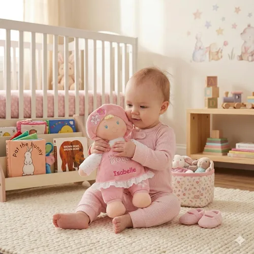 Vista 2 de DIBSIES Personalizada Mi Primera Muñeca - 13 pulgadas (Rubia)