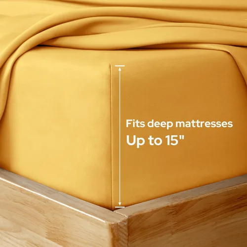 Vista 84 de HOMEIDEAS Sábanas de cama tamaño completo – Juego de 6 piezas (azul aguamarina) – Sábanas de ropa de cama de microfibra cepillada extra suave