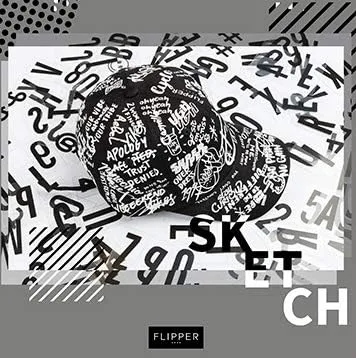 Vista 7 de Flipper Gorra de béisbol de algodón con diseño de graffiti Doodle para hombres y mujeres, sombrero Kpop con ala curva, ajustable