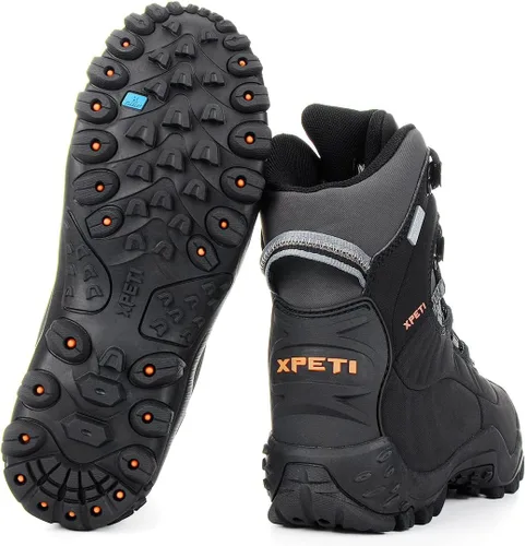 Vista 6 de XPETI Thermator - Botas de senderismo ligeras y antideslizantes para hombre, Nieve