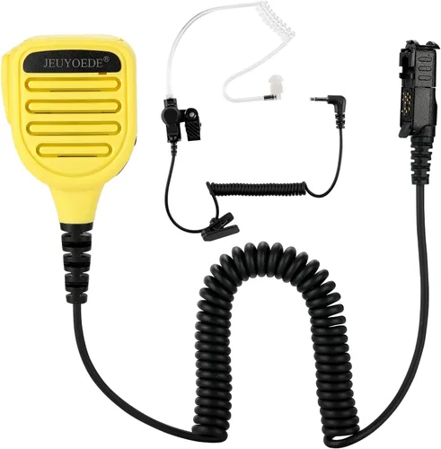 Vista 6 de Micrófono de radio impermeable con control remoto Walkie Talkie Micrófono con conector de audio de 0.138 in compatible con Motorola XPR3300 XPR3300e