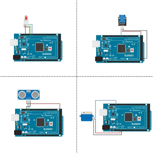 Vista 5 de ELEGOO Mega R3 Project The Most Complete Ultimate Starter Kit with Tutorial Compatible with Arduino IDE (Pack of 12)
